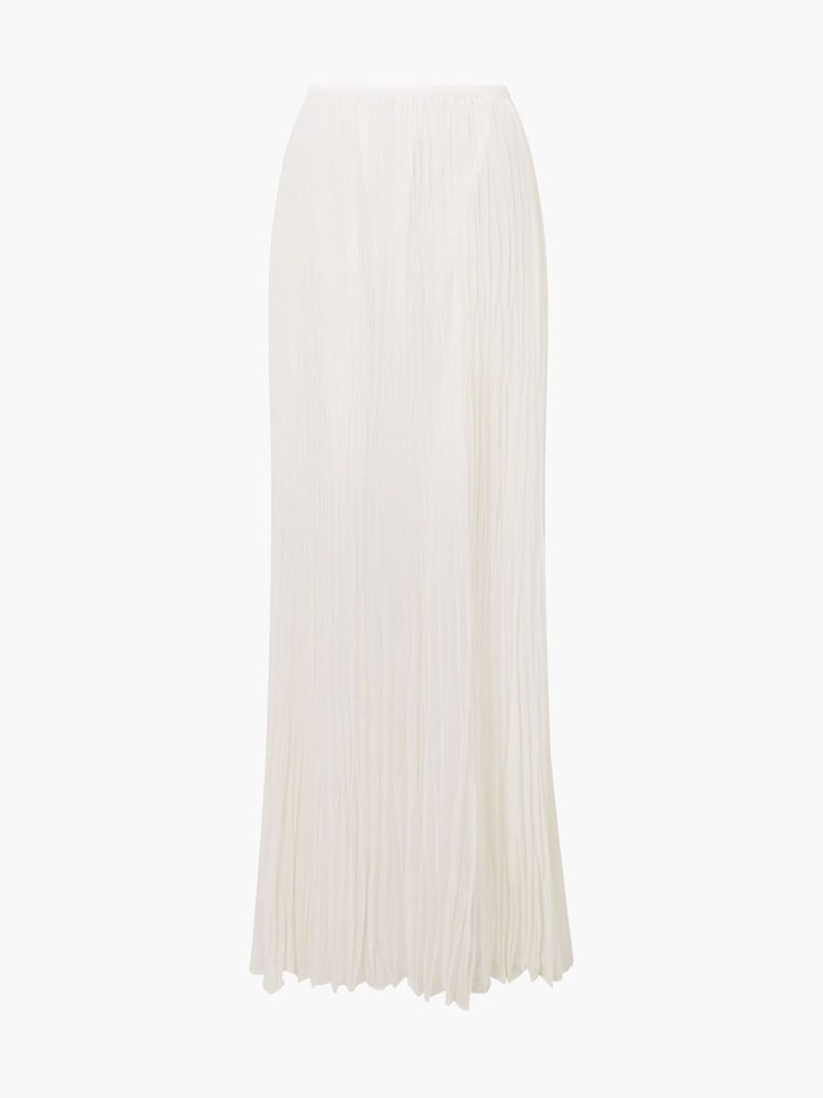 French Connection Natural Saylor Pleated Overlay Skirt - Image 4 of 4
