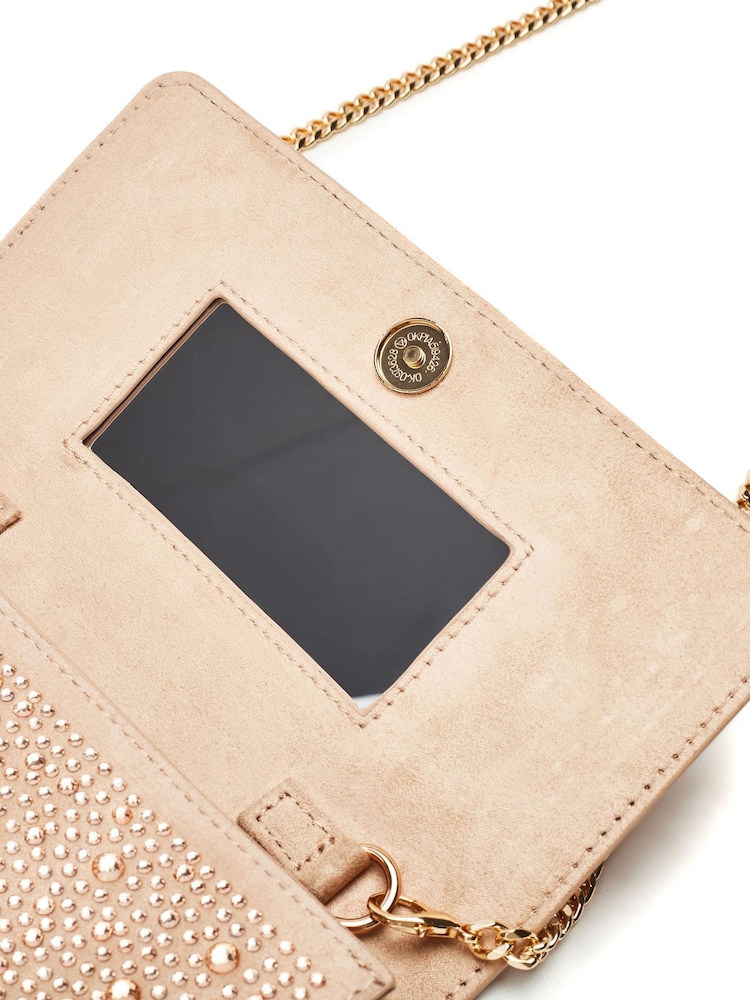 Moda in Pelle Christiie Hotfix Clutch Bag - Image 4 of 4