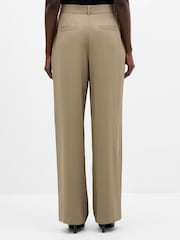 French Connection Green Vinnie Suiting Pleated Trousers - Image 4 of 7