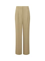 French Connection Green Vinnie Suiting Pleated Trousers - Image 7 of 7