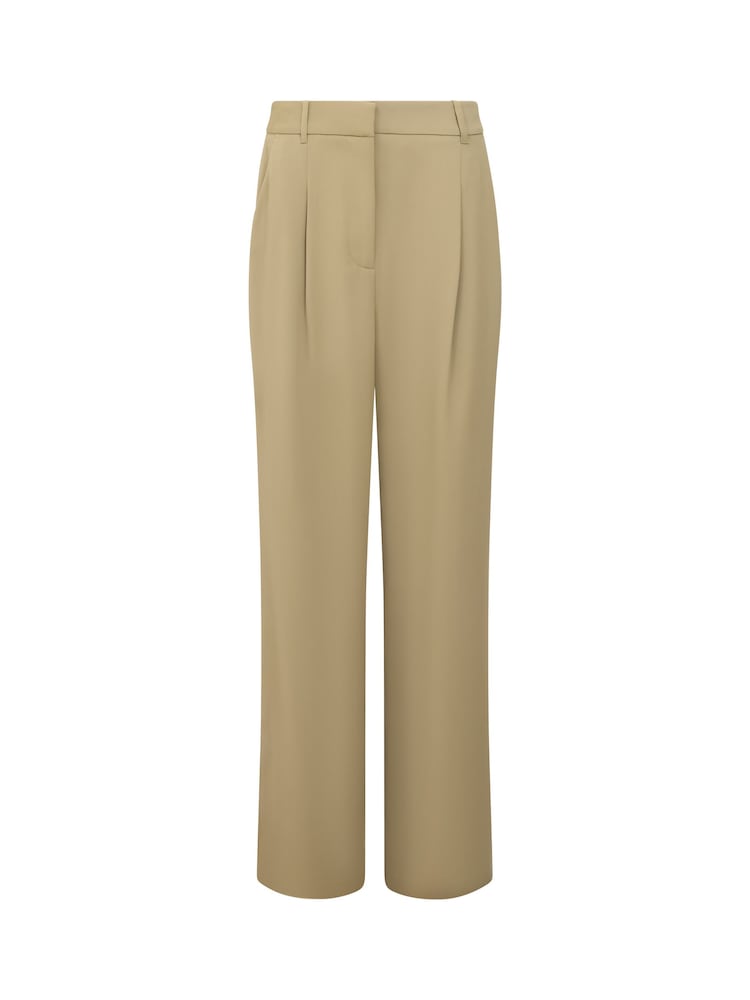 French Connection Green Vinnie Suiting Pleated Trousers - Image 7 of 7