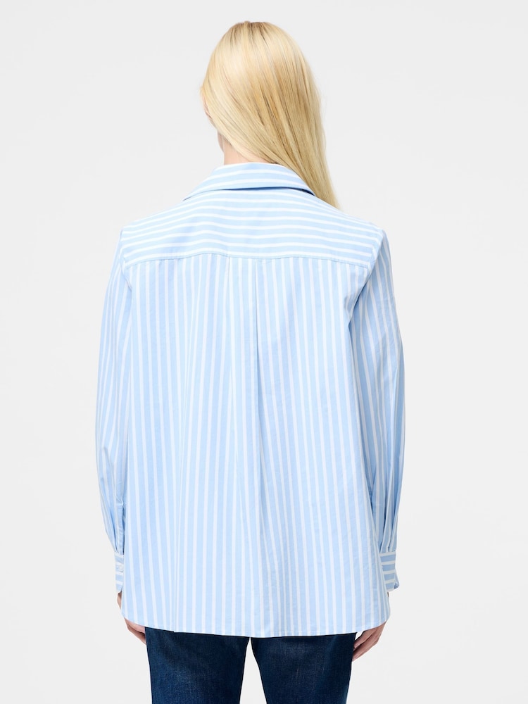 French Connection Blue Cambria Cott Embroidered Shirt - Image 2 of 4 French Connection Blue Cambria Cott Embroidered Shirt - Image 2 of 4