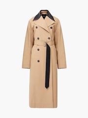 French Connection Natural Dasha Cotton Twill Trench Coat - Image 4 of 4