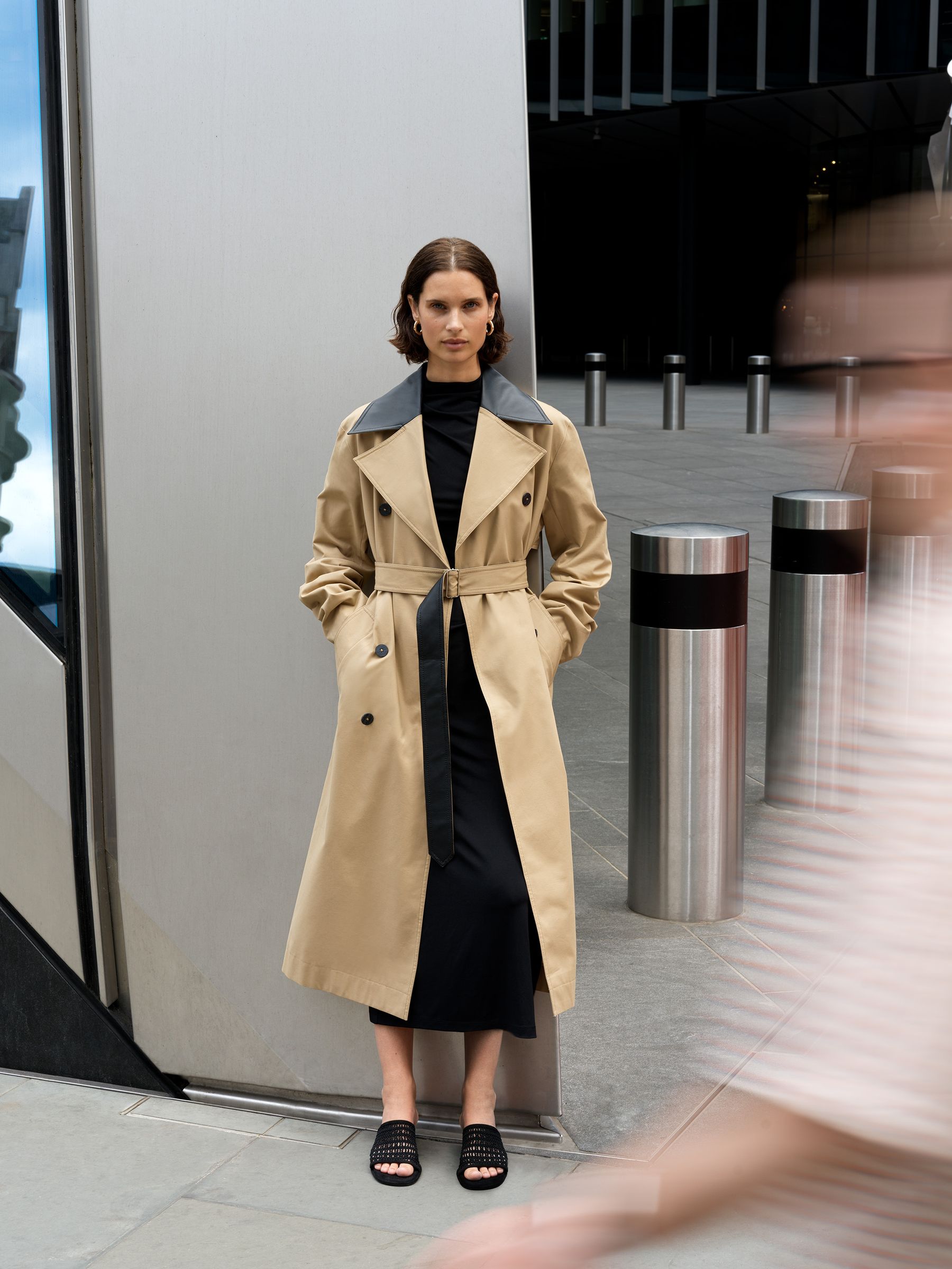 Buy French Connection Natural Dasha Cotton Twill Trench Coat from
