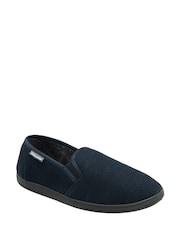 Dunlop Blue Twin Gusset Full Slippers - Image 1 of 4