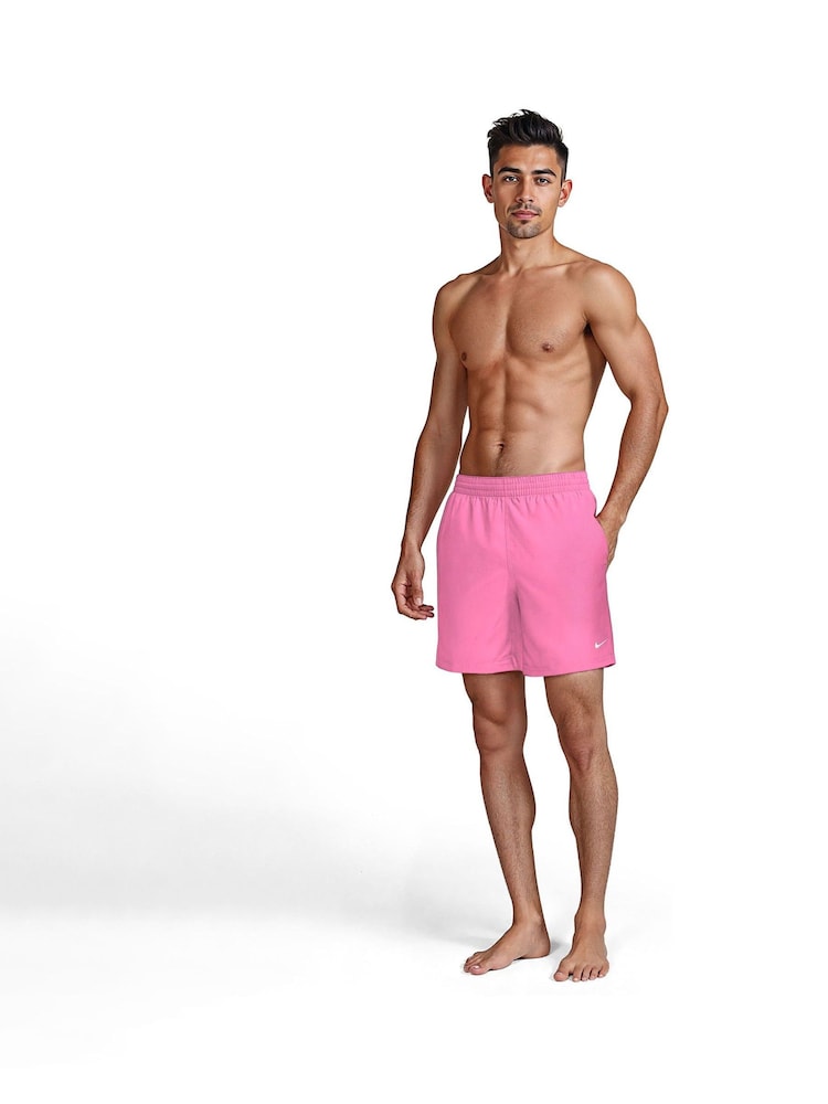 Nike Pink 7 Inch Essential Volley Swim Shorts - Image 6 of 6