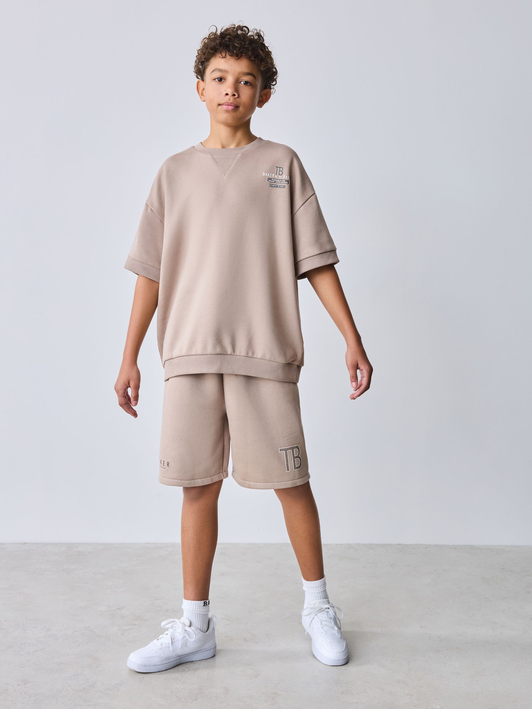 Buy Baker by Ted Baker Short Sleeve Graphic Sweatshirt and Shorts