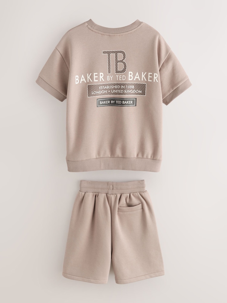 Buy Baker by Ted Baker Short Sleeve Graphic Sweatshirt and Shorts 