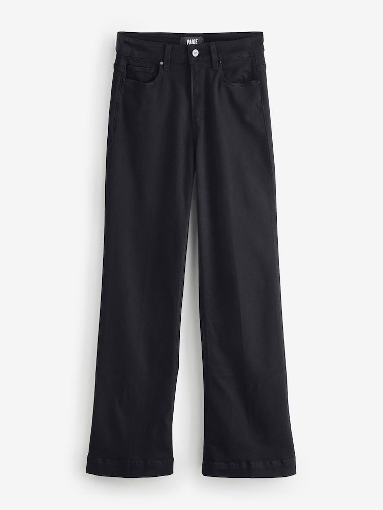 Paige Leenah 32in Wide Leg Black Jeans - Image 1 of 1 Paige Leenah 32in Wide Leg Black Jeans - Image 1 of 1