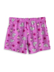 Vanilla Underground Pink Multi Short Sleeve Short Leg Pyjama Set 2 Pack - Image 5 of 6