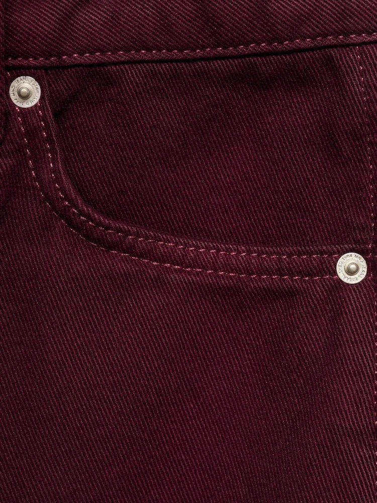 Mango Red High-Rise Balloon Jeans - Image 6 of 6