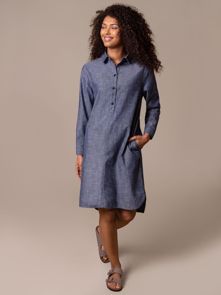 Celtic & Co. Blue Knee Length Dress - Image 2 of 9 Celtic & Co. Blue Knee Length Dress - Image 2 of 9
