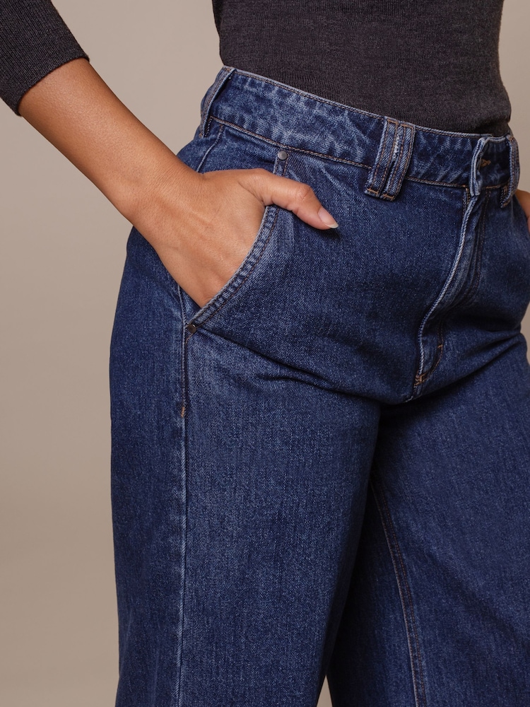 Celtic & Co. Blue Wide Leg Cropped Jeans - Image 2 of 10 Celtic & Co. Blue Wide Leg Cropped Jeans - Image 2 of 10