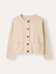 Celtic & Co. Natural Cotton Boxy Cardigan - Image 5 of 8
