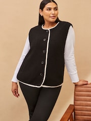 Live Unlimited Curve Borg Gilet with White Tipping - صورة 3 من 4