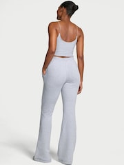 Victoria's Secret Medium Heather Grey Terry Flared Joggers - Image 2 of 3