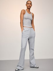 Victoria's Secret Medium Heather Grey Terry Flared Joggers - Image 3 of 3