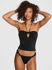 Victoria's Secret Pink Black Halter Neck Tankini Top - Image 1 of 2
