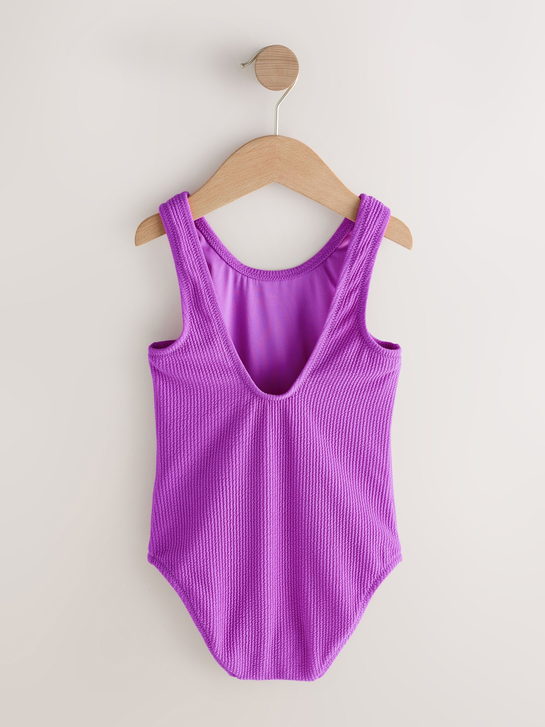 Buy Purple - Crinkle Swimsuit (3-16yrs) from Next Japan
