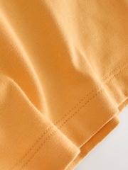 برتقالي بشعار - تيشرت بأكمام قصيرة بطبعة صغيرة للأطفال (3شهور -7سنوات) - صورة 3 من 4