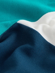 أزرق داكن/أزرق/أصفر - تيشرت كُم قصير ألوان متباينة (3شهور -7سنوات) (3شهور -7سنوات) - صورة 3 من 4