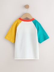 Azul marino/azul/amarillo - Camiseta de manga corta con bloques de color (3meses -7año) (3meses -7años) - Imagen 5 de 7