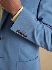 Joules Blue Seersucker Suit Jacket - Image 10 of 18