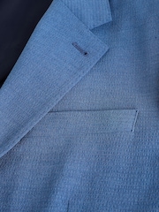Joules Blue Seersucker Suit Jacket - Image 16 of 18
