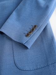 Joules Blue Seersucker Suit Jacket - Image 17 of 18