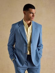 Joules Blue Seersucker Suit Jacket - Image 6 of 18