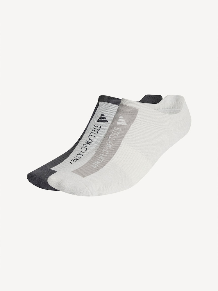 adidas Stella McCartney Black/White Low Socks 3 Pack - Image 1 of 1