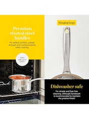 Good Food 3 Piece Stainless Steel Tri-Ply Saucepans Set - Image 5 of 10