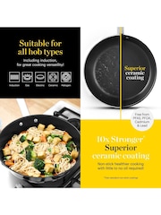 Good Food Stainless Steel Frying Pan with 10x Stronger Ceramic Non Stick - Image 4 of 10