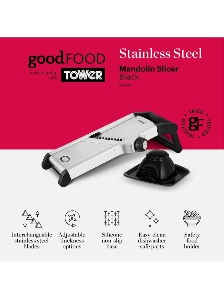 Good Food Black Chef’s Mandolin Slicer - Image 2 of 10