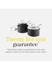 Good Food 3 Piece Grey Hard Anodized Saucepan Set - Image 7 of 10
