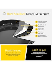 Good Food Grey Hard Anodised Frying Pan with Non Stick - Image 3 of 10