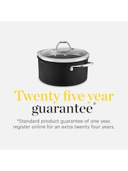 Good Food Grey Hard Anodised Casserole Dish with Tempered Glass Lid - Image 7 of 10