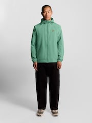 Lyle & Scott Teal Green Cotton Merino Quarter Zip Jumper - Image 2 of 5