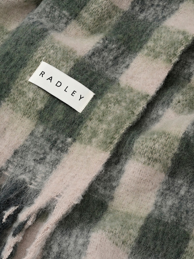 Radley Check Brown Scarf - صورة 2 من 2 Radley Check Brown Scarf - صورة 2 من 2