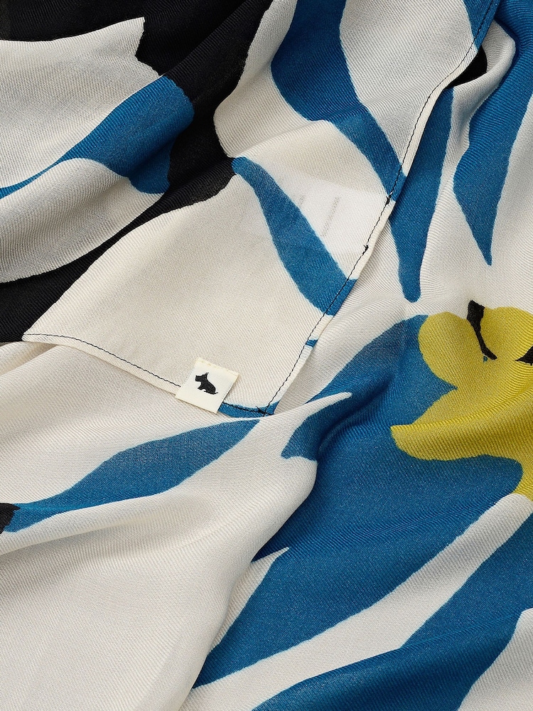 Radley Grey Perfect Poppies Scarf - Image 2 of 2