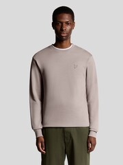 Lyle & Scott Grey Superfine Crew Neck Sweatshirt - Image 1 of 4