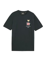 Lyle & Scott Blue Rose and Crown Graphic Print T-Shirt - Image 5 of 5