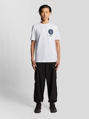 Lyle & Scott White Born In The Borders Graphic Print T-Shirt - Image 2 of 6