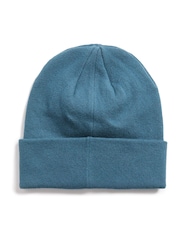 Lyle & Scott Blue Cotton Merino Beanie - Image 2 of 3