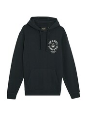 Lyle & Scott Black Ship Insignia Graphic Print Hoodie - Image 5 of 6