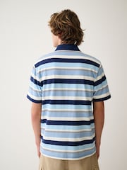 Azul/blanco - Polo con diseño de rayas horizontales - Imagen 4 de 5