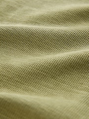 Green Slub Regular Fit Textured Smart Polo Shirt - Image 8 of 9