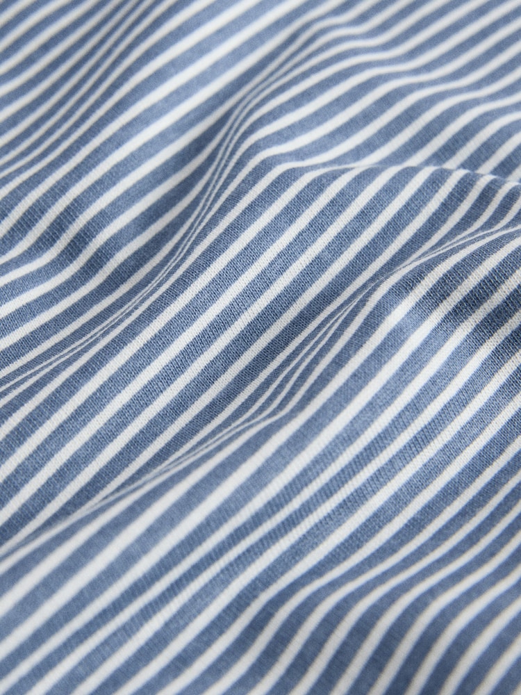 The Set 3 Pack Cotton Short Sleeve Long Leg Pyjama Sets Blue/White/Stripe - Image 7 of 7