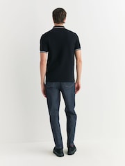 Fred Perry Black Chrome Tipped Polo Shirt - Image 4 of 5
