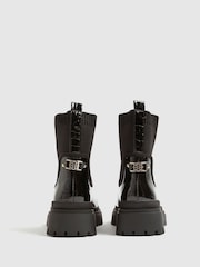 River Island Black Knit Chunky Ankle Boots - Image 3 of 6